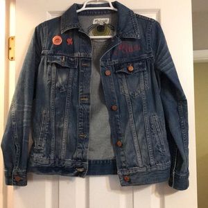 Chainstitch Embroidered Madewell Jean Jacket